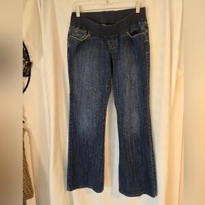 Old Navy Maternity Low-rise Bootcut Blue Jeans